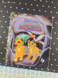 Vintage 1996 Little Golden Book: Walt Disney's The Lion King, The Cave Monster Hardcover