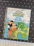 Vintage 1993 Little Golden Book: Walt Disney's Mickey and the Beanstalk Hardcover