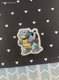 Vintage Pokemon Miniature Character Eraser, Blastoise, Clean & Unused