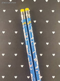 Vintage Pokemon Gotta Catch 'em All Unsharpened Blue Pencils, Mewtwo, Set/2