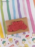 Vintage 1999 Ann-ticipations Cute Lil' Mouse "Sleepy Readers" H-9137 Wooden Block/Rubber Stamp CLEAN