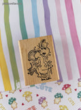 Vintage 2003 Ann-ticipations Cute Lil' Mouse "Dizzy Mouse" 1091-G Wooden Block/Rubber Stamp CLEAN