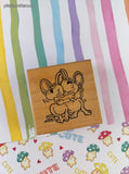 Vintage 2001 Ann-ticipations Cute Lil' Mouse "Big Hugs" 1339-G Wooden Block/Rubber Stamp