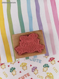Vintage 1999 Ann-ticipations Cute Lil' Mouse "Autumn Mouse" 1032-G Wooden Block/Rubber Stamp CLEAN