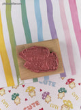 Vintage 2001 Ann-ticipations Cute Lil' Mouse "Snow Slide" 9549-G Wooden Block/Rubber Stamp