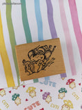 Vintage 2001 Ann-ticipations Cute Lil' Mouse "Snow Slide" 9549-G Wooden Block/Rubber Stamp