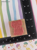 Vintage Ann-ticipations Cute Lil' Mouse "Hopeful Mouse" 1467-F Wooden Block/Rubber Stamp CLEAN