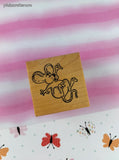 Vintage Ann-ticipations Cute Lil' Mouse "Fall" Wooden Block/Rubber Stamp
