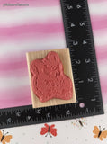 Vintage 1990's Ann-ticipations Cute Lil' Mouse "Gobble Turkey" G-1096 Wooden Block/Rubber Stamp CLEAN