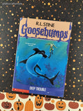 Vintage 1994 1st Scholastic Printing R.L. Stine Goosebumps #19, Deep Trouble Softcover *Thinner, No Barcode Edition*