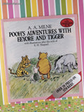 Vintage 1986 1st Printing Pooh's Adventures with Eeyore and Tigger Sticker Book Softcover