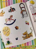 Vintage 1986 1st Printing Pooh's Adventures with Christopher Robin Sticker Book Softcover, Like New