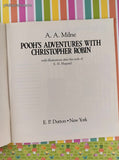 Vintage 1986 1st Printing Pooh's Adventures with Christopher Robin Sticker Book Softcover, Like New