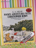 Vintage 1986 1st Printing Pooh's Adventures with Christopher Robin Sticker Book Softcover, Like New