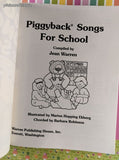 Vintage 1980's/1990's Piggyback Songs Oversized Illustrated Softcovers Set/3
