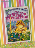 Vintage 1987 1st American Edition The Incredible Dinosaur Expedition Usborne Puzzle Adventures Softcover
