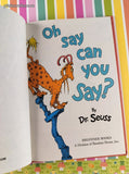 Vintage 1979 Oh Say Can You Say Cat in the Hat Beginner Books Hardcover