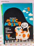 Vintage 1989 The Key to Music Making Piano Method for Beginners Part 2 & 3 Softcovers Set/2, Like New