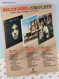 Vintage 1984 Billy Joel Complete Piano/Vocal/Chords Volume 1 Softcover
