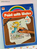 Vintage 1980 Whitman Let's Pretend: Paint with Water Softcover Book, Like New
