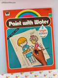 Vintage 1979 Whitman Let's Pretend: Paint with Water Softcover Book, Like New