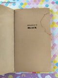 Vintage 1965 1st Printing Adventures in Black by Arthur Widder TK769 Scholastic Book Services Softcover