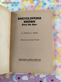 Vintage 1973 3rd Printing Encyclopedia Brown Gets His Man TX1265 Scholastic Book Services Softcover