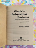 Vintage 1963 1st Printing Ginnie's Baby-Sitting Business by Catherine Woolley Scholastic Book Services Softcover
