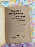 Vintage 1960's Ginnie's Baby-Sitting Business by Catherine Woolley Scholastic Book Services Softcover