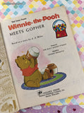 Vintage 1979 16th Printing Little Golden Book: Winnie-the-Pooh Meets Gopher Hardcover