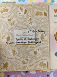 Vintage 1979 16th Printing Little Golden Book: Winnie-the-Pooh Meets Gopher Hardcover
