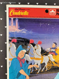 Vintage Disney's Cinderella Golden Cardboard Frame-Tray Puzzle, Nice & Clean