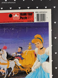 Vintage Disney's Cinderella Golden Cardboard Frame-Tray Puzzle, Nice & Clean