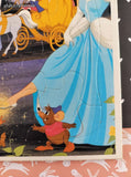 Vintage Disney's Cinderella Golden Cardboard Frame-Tray Puzzle, Nice & Clean