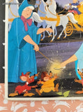 Vintage Disney's Cinderella Golden Cardboard Frame-Tray Puzzle, Nice & Clean