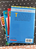 Set/4 Scholastic Children's Books Softcovers, Judy Blume Flat Stanley Weirdest School