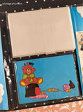 Vintage 1970's/1980's I Heart My Teddy Bear Stationery Set, Blue Hot Air Balloons