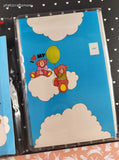 Vintage 1970's/1980's I Heart My Teddy Bear Stationery Set, Blue Hot Air Balloons