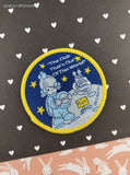 Vintage 1992 Enesco Precious Moments Collectors Club Embroidered Patch, Clean & Unused