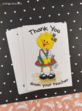 Vintage Suzy's Zoo "Thank You From Your Teacher" Suzy Ducken Blank Note Cards Set/6, UnusedVintage Suzy's Zoo "Thank You From Your Teacher" Suzy Ducken Blank Note Cards Set/6, Unused