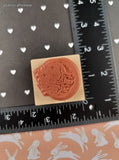 Vintage 1991 PSX Moon & Stars C-881 Wooden Block/Rubber Stamp, CLEAN