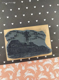 Vintage 1998 Stampendous! #P025 Portland Head Lighthouse Wooden Block/Rubber Stamp