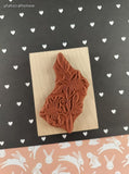 Vintage 1993 Hero Arts #G310 Lily Wooden Block/Rubber Stamp, CLEAN