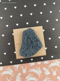 Vintage 1997 Stampendous! Floral Birdhouse #F063 Wooden Block/Rubber Stamp, CLEAN