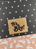 Vintage 1999 PSX "It's a Boy!" D-1996 Wooden Block/Rubber Stamp, CLEAN