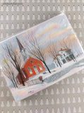 Hershey Derry Township Historical Society Red Church Christmas Cards Set/10 NEW