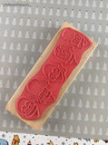 Fiddlestix Penny Lane Stamps Happen, Inc. #80360 Santas and Stars Wooden Block/Rubber Stamp