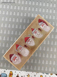 Fiddlestix Penny Lane Stamps Happen, Inc. #80360 Santas and Stars Wooden Block/Rubber Stamp