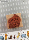 Vintage Rubber Stampede 451-E Disney's Mickey Mouse Christmas Carolers Wooden Block/Rubber Stamp