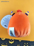 Original Squishmallows Halloween Ernest the Red/Orange Monster KellyToy 5" Plush NWT